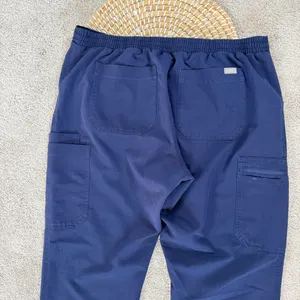 Figs Women’s High Waisted Yola Skinny Scrub Pants Pull On in Navy L thumbnail 6