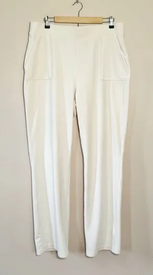 SALE! Ivory Juicy Couture Velour Track Pants Size XL EUC thumbnail 1