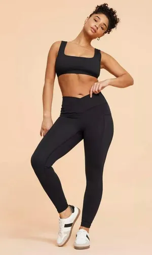 Target Viral exclusive Blogilates Crisscross High-Rise Black Leggings thumbnail 2