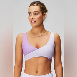 FABLETICS Light Purple Lilac Crossover Low Impact Sports Bra Size XL thumbnail 3