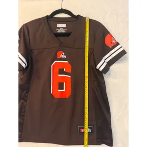 Cleveland Browns Baker Mayfield Jersey Womens Medium Brown Fanatics NFL Team‎ #6 thumbnail 7