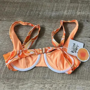 NWT Kulani Kinis Orange Bikini Top Size XS thumbnail 3