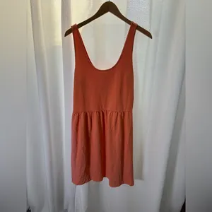 J.‎ Crew Orange Viscose Dress Size Medium EUC thumbnail 2