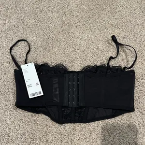 DONATE SALE NWT Out From Under Modern Love Ribcage Corset NWT Size M - Black thumbnail 3