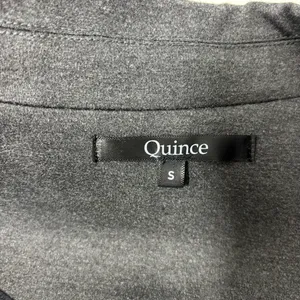 Quince Dark Gray Blazer Notch Collar Long‎ Sleeve Hook and Eye Work Size S thumbnail 5