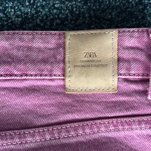 ZARA Women Pink/Raspberry Denim Jeans thumbnail 9
