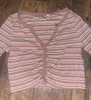 PacSun Long Sleeve Striped Crop Top thumbnail 2