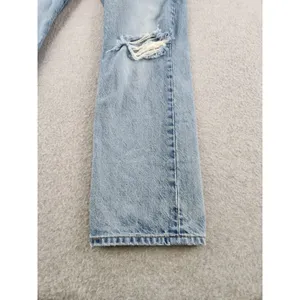 Levis 501 Original Fit Distressed Jeans Button Fly 32x30 White‎ Label Denim thumbnail 3