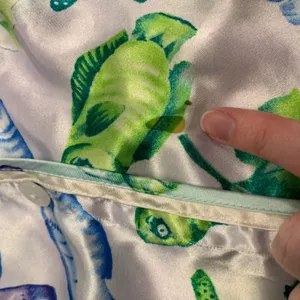 Victorias Secret Satin‎ Sleep Shirt Womens XS Fish Starfish Button Down Pajama thumbnail 8