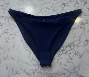 Quince Deep Navy Italian Low Rise Bikini Bottoms Size Small thumbnail 1