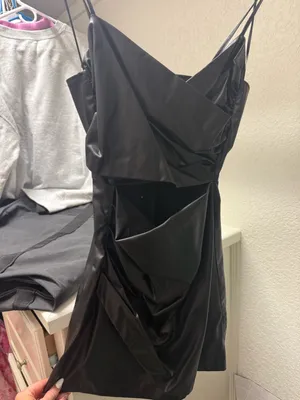Zara Leather Dress thumbnail 4