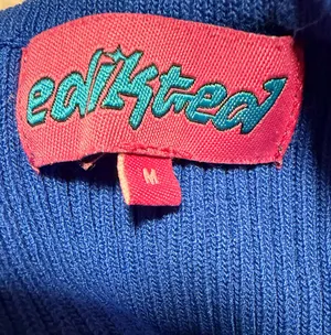 Edikted Blue Knit Dress Cut-Out Mini thumbnail 4