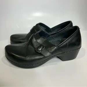 Dansko black leather clogs women’s size 37 6.5‎ classic work shoes professional thumbnail 3