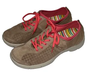Dansko Elise Tan Suede Lace-up Comfort Walking Shoe Women's Size 42 US‎ 11.5-12 thumbnail 1