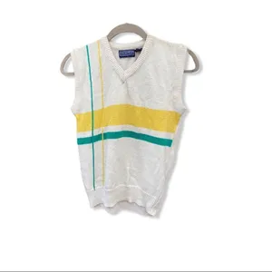 Vintage Credentials Sweater‎ Vest Yellow Size L thumbnail 7