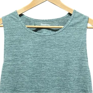 Rainbeau Heathered Green Boxy Soft Tank Top‎ Size Large thumbnail 2