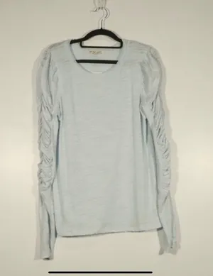 Free People X Revolve NWT Natasha Top In Denim Size Medium thumbnail 5