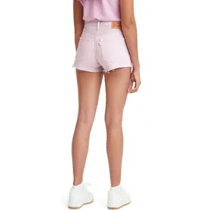 Levi’s 501 Shorts‎ High Rise Cutoffs Denim 100% Cotton Washed Lilac Size 32 thumbnail 2