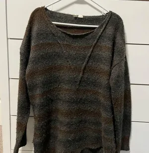 Anthropologie Moth Stripe Wool Blend Sweater thumbnail 2