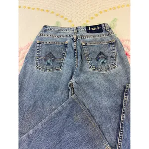 LEE Jeans Women's Flare Blue Denim Glitter Sparkle Style 5 Made‎ in Mexico thumbnail 12