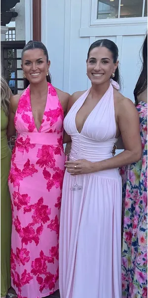 Selfie Leslie Pink Floral Halter Dress thumbnail 2