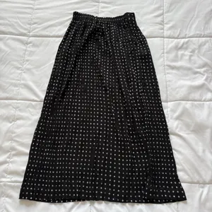 Vintage Maxi‎ Skirt Womens 6 Fairy Whimsy Hippie Polka Dot Black 90s Y2K Grunge thumbnail 10