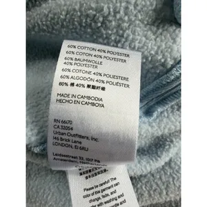 Pilcro‎ Anthropologie Fleece Shirt Jacket Washed Blue Women's Size Large thumbnail 16