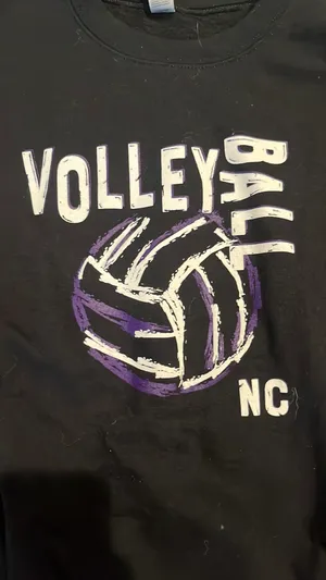 North Central Volleyball Crew Neck Black Size XL thumbnail 2