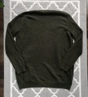 Forever21 Dark Green Long Cardigan Sweater Top thumbnail 4