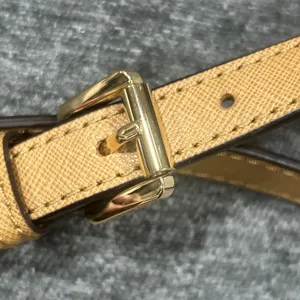 Michael Kors Tan Brown Replacement Crossbody Strap‎ Gold Hardware Saffiano Purse thumbnail 3