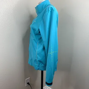 Craft Cycling Full Zip Vent Air Wind Jacket Women’s Sz M Turquoise Blue *flaws thumbnail 4