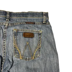 Wrangler Q-Baby Bootcut Jeans Women's 7/8 X34 Blue Denim Mid Rise Western thumbnail 3
