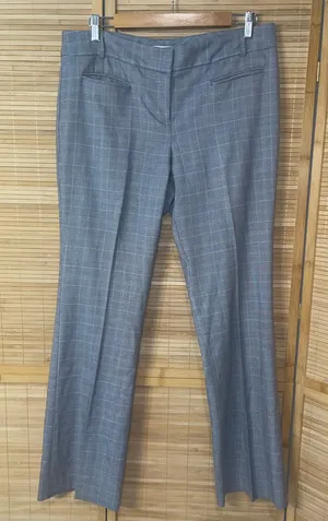 Van Heusen gray white plaid slacks trousers dress pants stretch woman’s sz 10 thumbnail 1