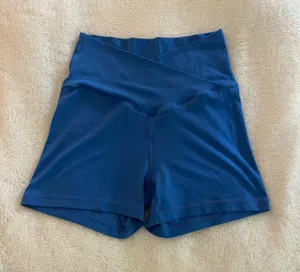 Aerie OFFLINE Blue Biker Crossover Shorts thumbnail 1