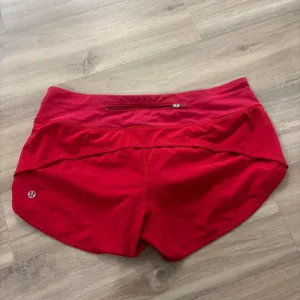Lululemon Speed Up Short 2.5" Flamenco Red Women Size 6 thumbnail 3