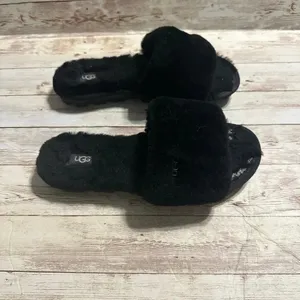 UGG Cozette Slippers Women’s Size 7 Black House Indoor Shoes thumbnail 3