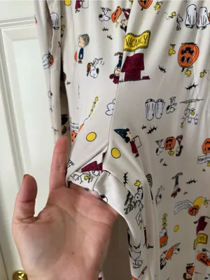 Beauty Sleep Social x Peanuts Halloween Pajama Set Plus Size XXL thumbnail 11