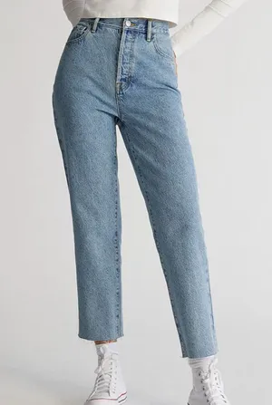 NWT PacSun High Waisted Straight Leg Jeans thumbnail 1