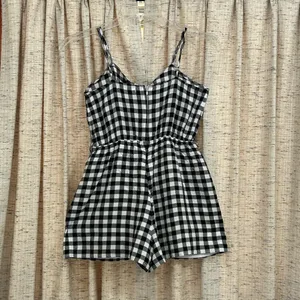 Urban Outfitters Tie Front Gingham Romper  thumbnail 7