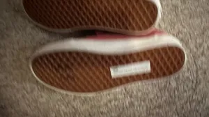 Vans Pink Velcro Sneakers – Casual Low Top Shoes Size 5.5 thumbnail 4
