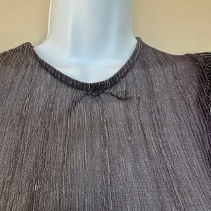 Sabina Musayev Purple Tiered Ruffle Mini Dress XS Plisse Metallic Cocktail $285 thumbnail 14