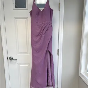 Elegant Azazie Lavender Spaghetti Strap Dress thumbnail 2