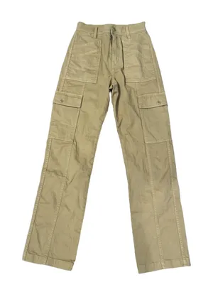 Madewell Womens Cargo Pants Size 23‎ Tan Straight Leg Cargo Pockets Utility Y2K thumbnail 1