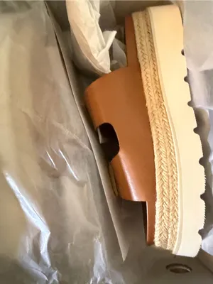 Madden Girl Mythical Espadrille Platform Sandals Dark Caramel Women's Size 7 thumbnail 7