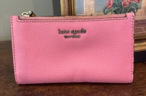 KATE SPADE NEW YORK Spencer Small Slim Bifold Wallet Pink thumbnail 1