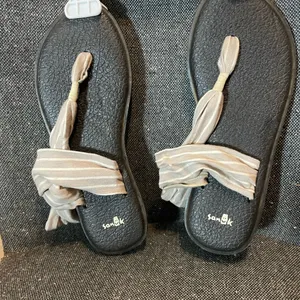 Sanuk Black and Tan Women's Sandals thumbnail 4