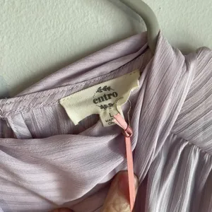 ENTRO Knee-Length Mock Neck Lavender Dress - Large - NWT thumbnail 4