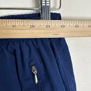 Vtg‎ Nike 90s ladies navy blue cotton athletic lounge pants size 24”medium thumbnail 5