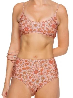 NWT Billabong Retro Rise Ribbed Bikini Top Size Small Bottoms Size Medium thumbnail 1