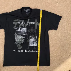 Y2K Goth Grunge Death Note Graphic T-Shirt Tee Top Emo Sz L Streetwear Black Ryuk Anime Tee Manga Japan Kira thumbnail 4